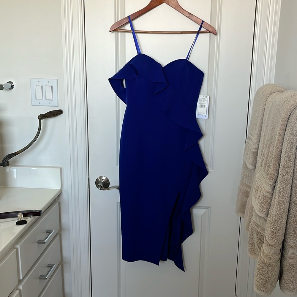 Blue mini dress
